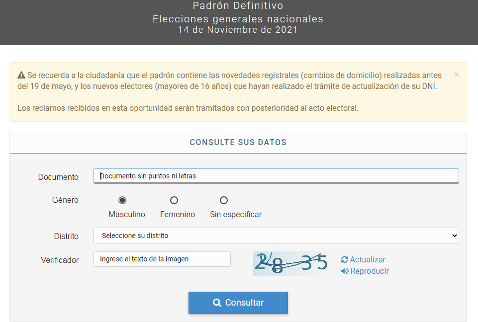 Padrón Electoral 
